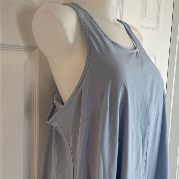 HALARA BREEZEFUL RACER BACK WITH POCKETS HI LOW MIDI DRESS LIGHT BLUE SZ XL - Picture 5 of 14